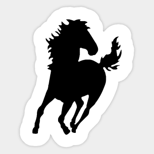 Black Horse Sticker